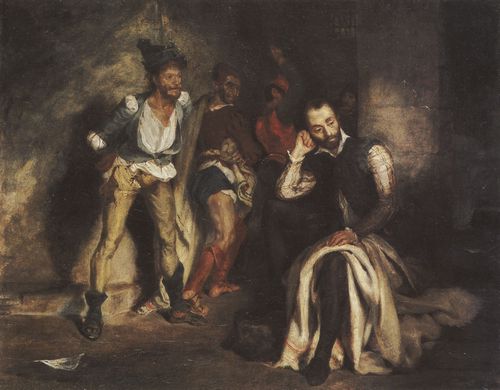 Delacroix, Eugne Ferdinand Victor: Tasso im Irrenhaus