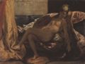 Delacroix, Eugène Ferdinand Victor: Frau mit Papagei