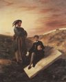 Delacroix, Eugène Ferdinand Victor: Hamlet und Horatio auf dem Friedhof