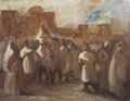 Delacroix, Eugène Ferdinand Victor: Der Sultan von Marokko Mulay-Abd-Er-Rahman empfängt den Botschafter Frankreichs, Comte de Mornay