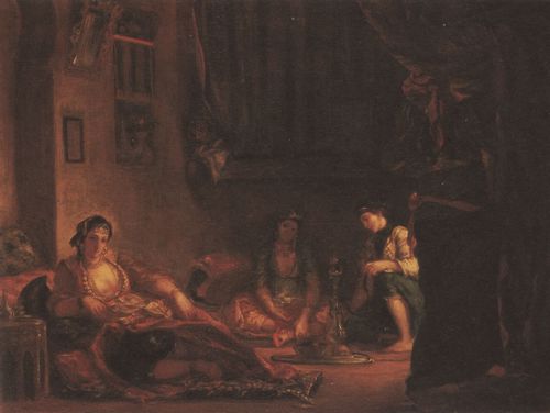 Delacroix, Eugne Ferdinand Victor: Frauen aus Algier in ihrem Gemach