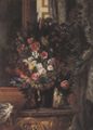 Delacroix, Eugène Ferdinand Victor: Blumen in blauer Vase