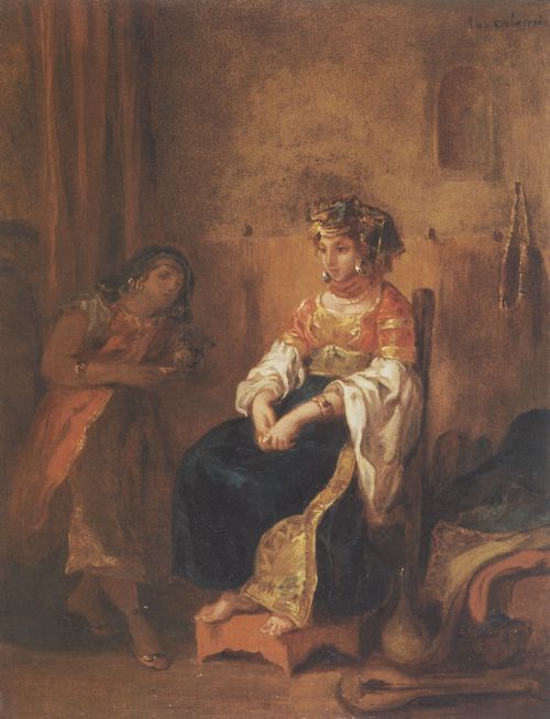 Delacroix, Eugne Ferdinand Victor: Jdin aus Algier