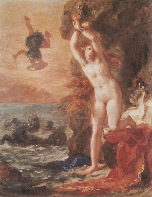 Delacroix, Eugne Ferdinand Victor: Persus und Andromeda