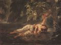Delacroix, Eugène Ferdinand Victor: Der Tod der Ophelia