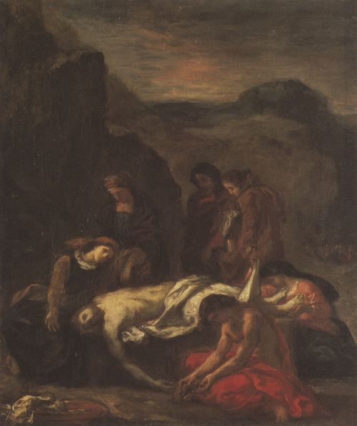 Delacroix, Eugne Ferdinand Victor: Beweinung Christi