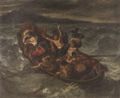 Delacroix, Eugène Ferdinand Victor: Christus auf dem See Genazareth