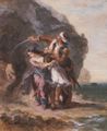 Delacroix, Eugne Ferdinand Victor: Selim und Suleika