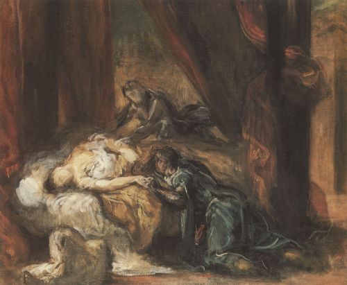 Delacroix, Eugne Ferdinand Victor: Der Tod der Desdemona