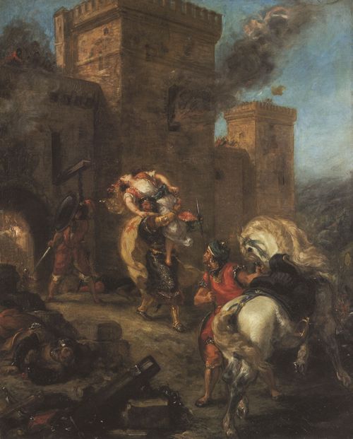 Delacroix, Eugne Ferdinand Victor: Die Entfhrung der Rebecca
