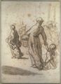 Daumier, Honor: Schreitende Frau fr Exodus
