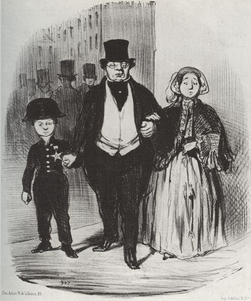 Daumier, Honor: Ein junger Mann, der die Hoffnung und der Stolz der Familie Badinguet ist !