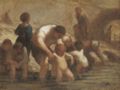 Daumier, Honoré: Kinder im Bad