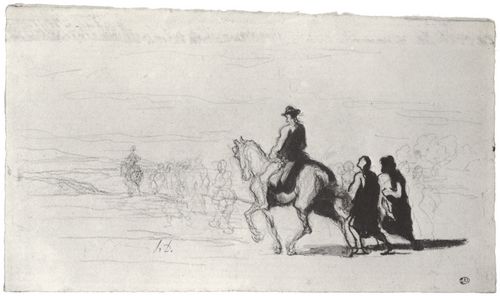 Daumier, Honor: Die Flchtlinge (Ein Gefangenenzug)