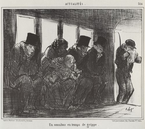Daumier, Honor: Ein Omnibus zur Grippezeit