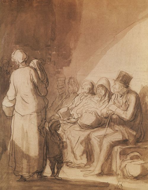 Daumier, Honor: Der Wartesaal Dritter Klasse
