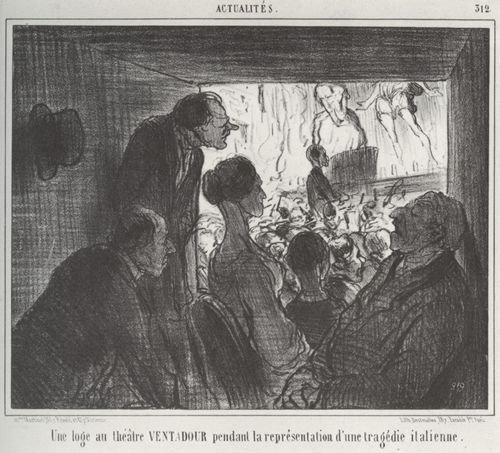 Daumier, Honor: Eine Loge im Theater Ventadour