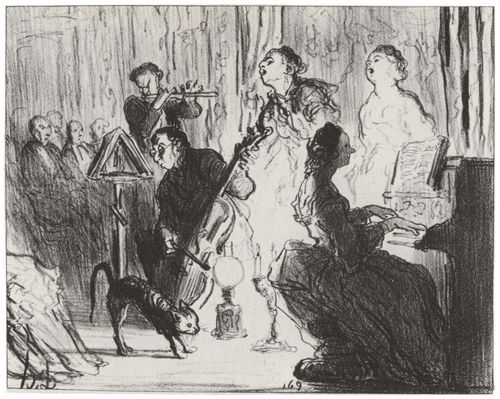 Daumier, Honor: Ein Orchester in einem sehr feinen Haus, in dem man sich das Vergngen leistet, Operette zu spielen