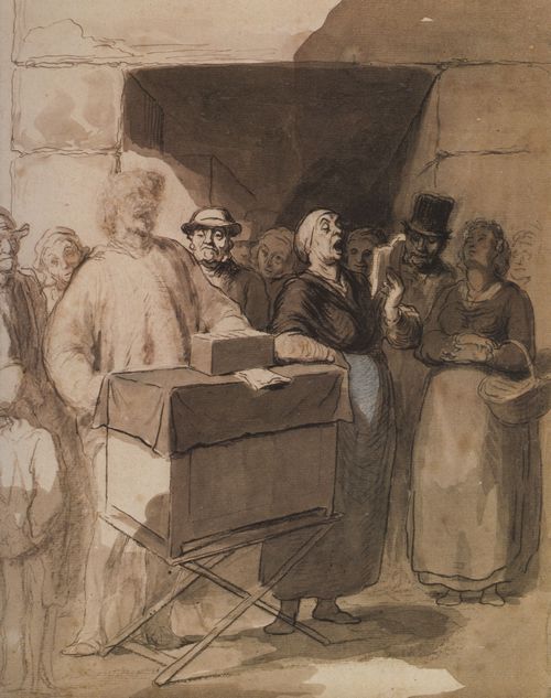 Daumier, Honor: Die Drehorgel