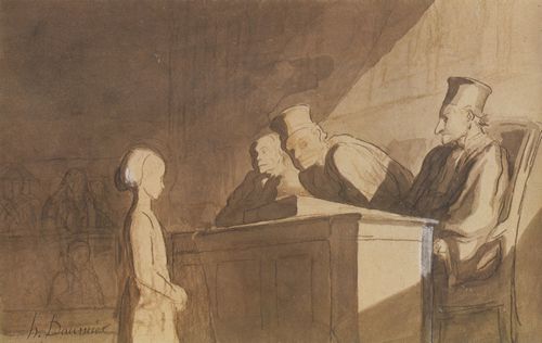 Daumier, Honor: Die Aussage einer Minderjhrigen (Unter Ausschluss der ffentlichkeit)