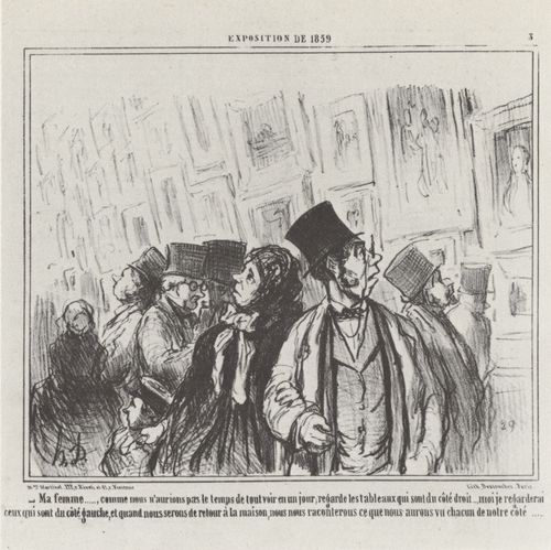 Daumier, Honor: Die Ausstellung von 1859