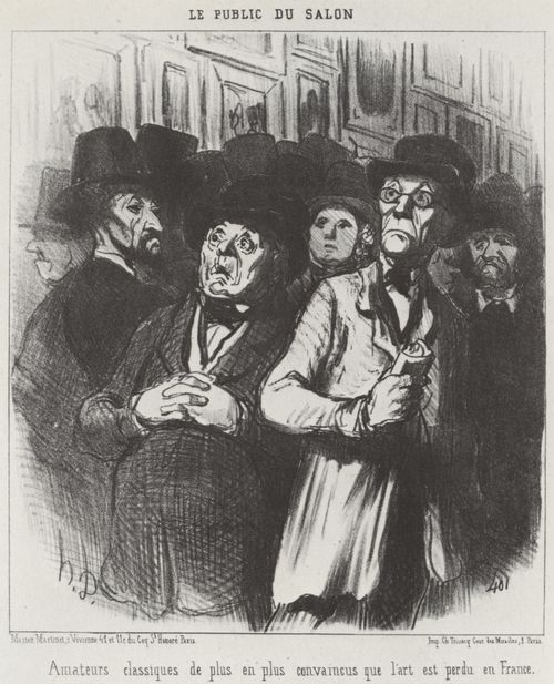 Daumier, Honor: Ausstellungsbesucher