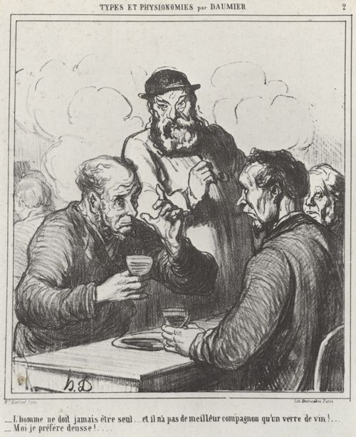 Daumier, Honor: Der Mensch sollte nie allein sein