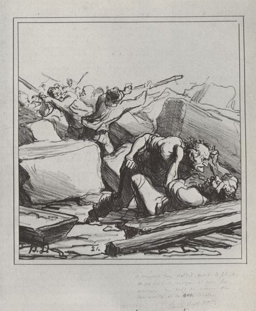Daumier, Honor: Wenn die Arbeiter einander bekmpfen