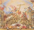 Asam, Cosmas Damian: Fresken im Weingarten, Szene: Verehrung der Heilig-Blut-Reliquie