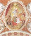 Asam, Cosmas Damian: Fresken in Freising, Szene: Glaube, Hoffnung, Liebe und Freising