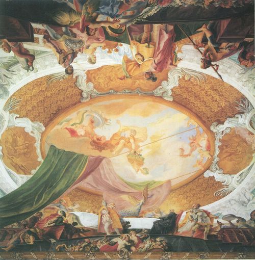 Asam, Cosmas Damian: Fresken in Brevnov, Szene: Gastmahl des Hl. Gnther