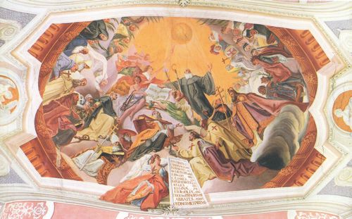 Asam, Cosmas Damian: Fresken in Wahlstaat, Szene: Glorie des Hl. Benedikt und seines Ordens