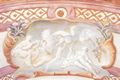 Asam, Cosmas Damian: Fresken in Regensburg, Szene: Pegasus mit drei Musen auf dem Helikon