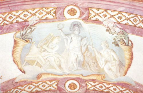 Asam, Cosmas Damian: Fresken in Regensburg; Athene, Philosophie und Apoll