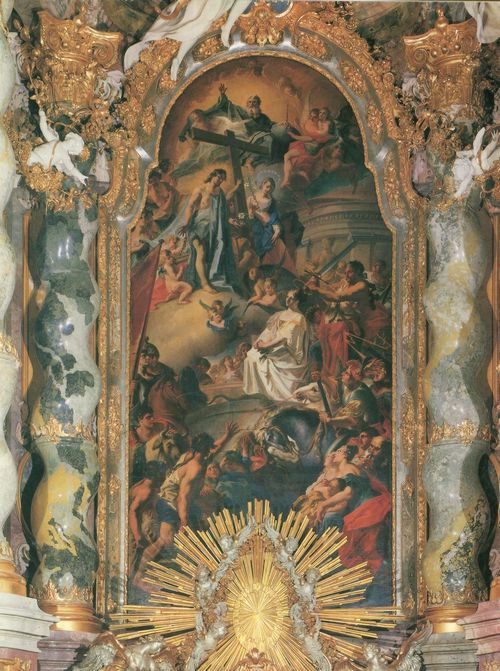 Asam, Cosmas Damian: Altar in Osterhofen, Szene: Enthauptung der Hl. Margaretha