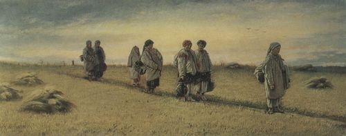 Perow, Wassilij Grigorjewitsch: Heimkehr der Schnitterinnen von den Feldern in Rjasaner Gouvernement