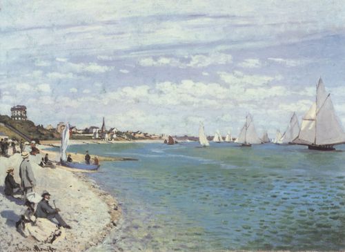 Monet, Claude: Der Strand bei Saine-Adresse