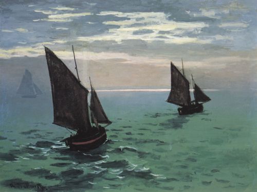 Monet, Claude: Le Havre: Ausfahrt der Fischerboote aus dem Hafen