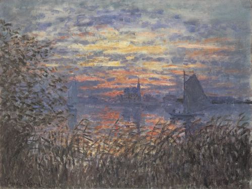 Monet, Claude: Sonnenuntergang auf der Seine