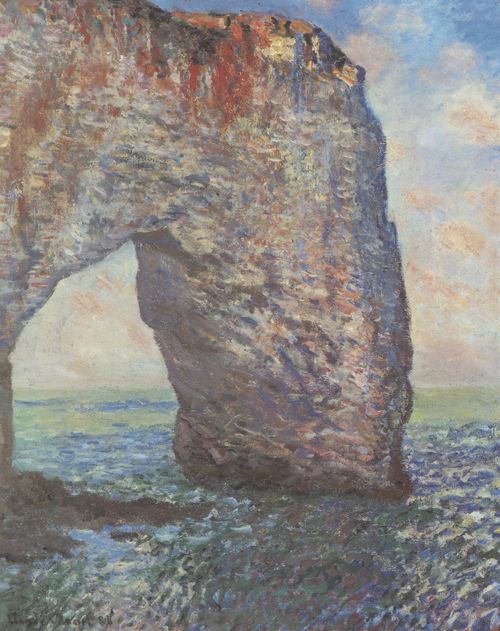 Monet, Claude: Die Felsenklippen von tretat (La Manneporte)