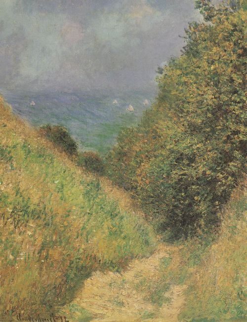 Monet, Claude: Hohlweg bei Pourville