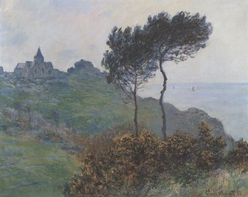 Monet, Claude: Kirche bei Varengeville, Trbes Wetter oder Kirche auf den Klippen, Varengeville