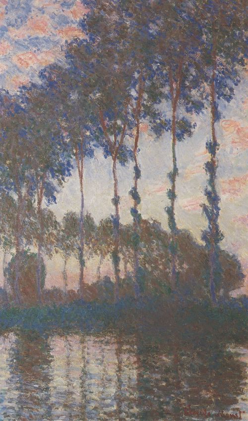 Monet, Claude: Pappeln, Sonnenuntergang
