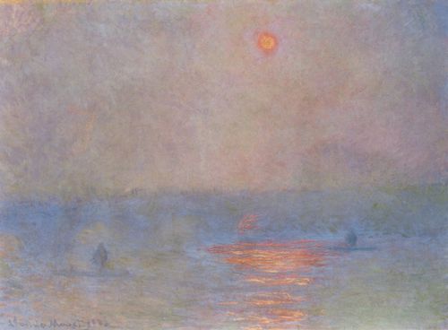 Monet, Claude: Waterloo Bridge, Sonne im Nebel