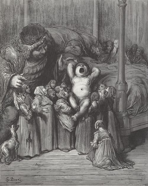 Dor, Gustave: Illustration zu Rabelais' »Gargantua und Pantagruel«, Buch I, Kapitel 6
