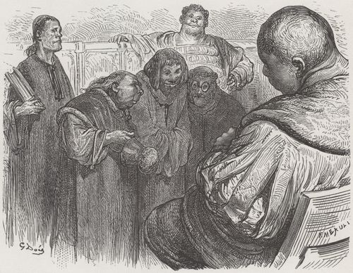 Dor, Gustave: Illustration zu Rabelais' »Gargantua und Pantagruel«, Buch I, Kapitel 28