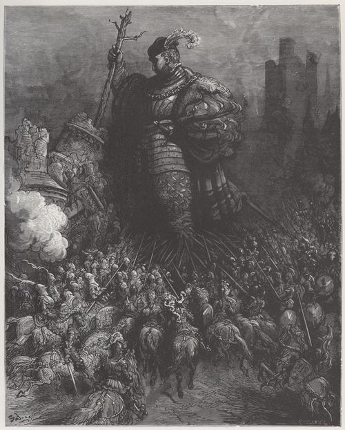 Dor, Gustave: Illustration zu Rabelais' »Gargantua und Pantagruel«, Buch I, Kapitel 36