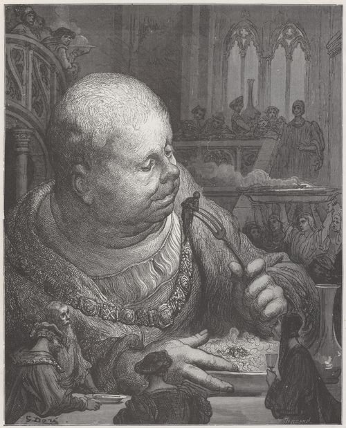 Dor, Gustave: Illustration zu Rabelais' »Gargantua und Pantagruel«, Buch I, Kapitel 38