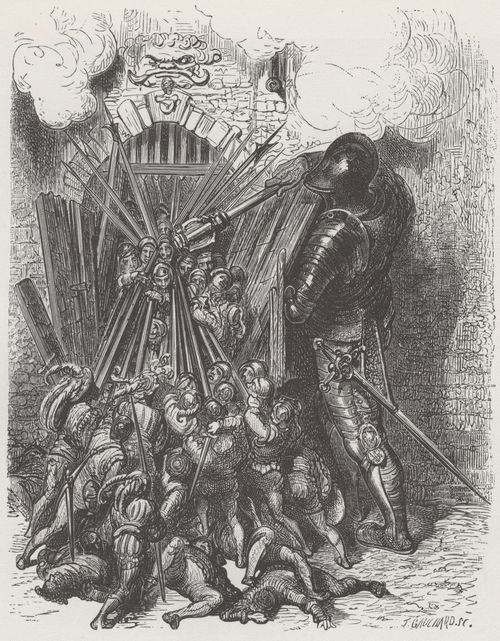 Dor, Gustave: Illustration zu Rabelais' »Gargantua und Pantagruel«, Buch I, Kapitel 48