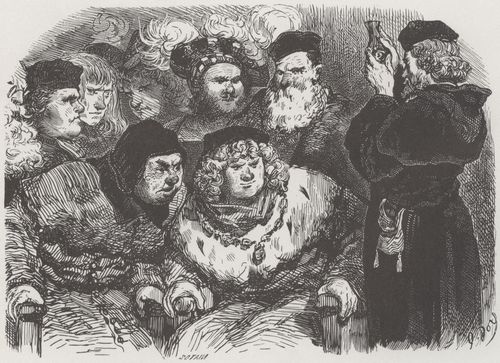 Dor, Gustave: Illustration zu Rabelais' »Gargantua und Pantagruel«, Buch II, Prolog